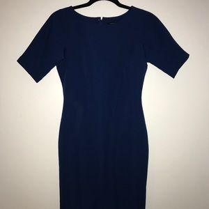 Form fitting blue Ann Taylor dress